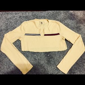 Vintage Tommy Hilfiger Long Sleeve Crop Top
